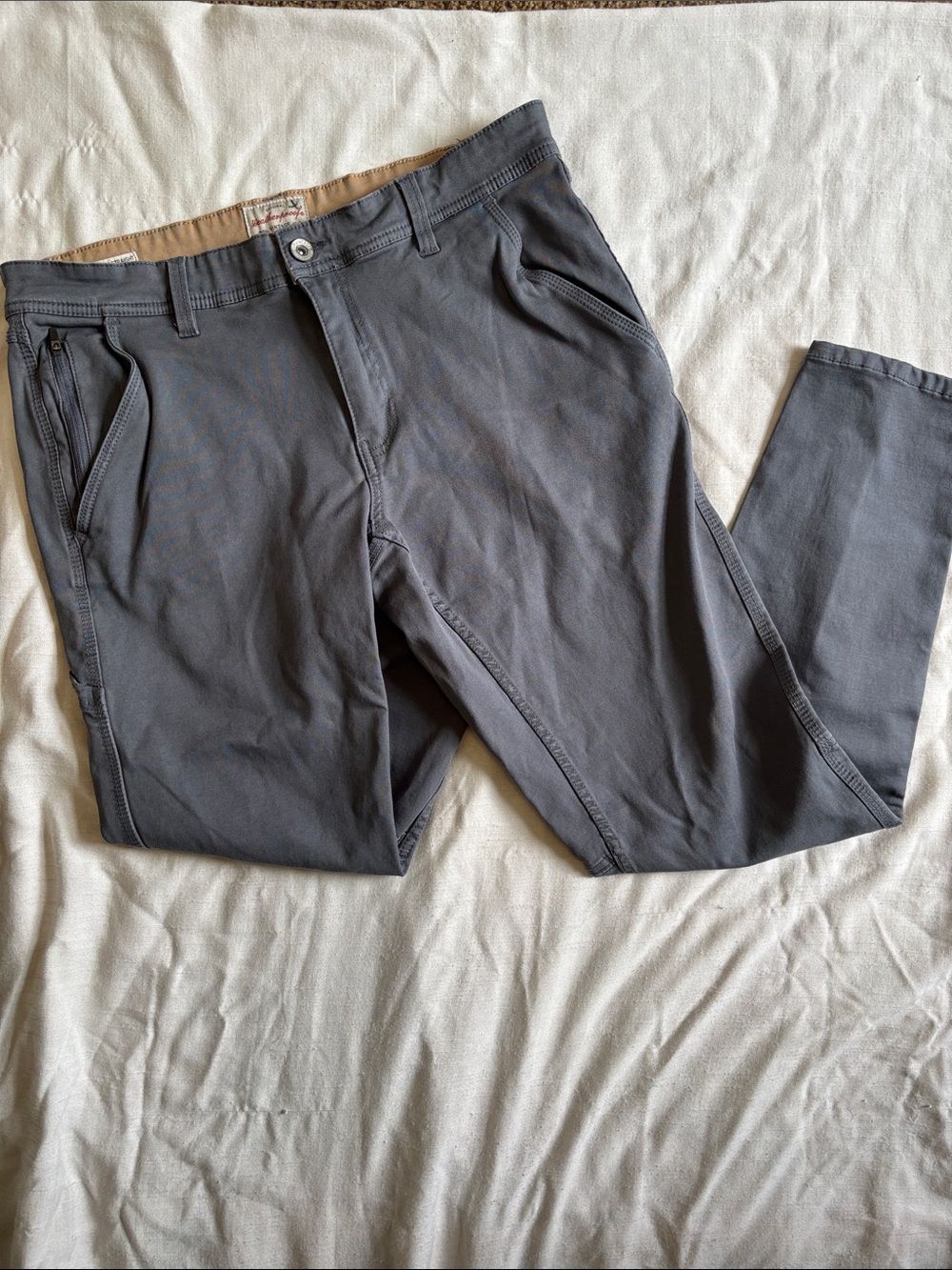 Weatherproof Men's Charcoal Gray Chino Pants
